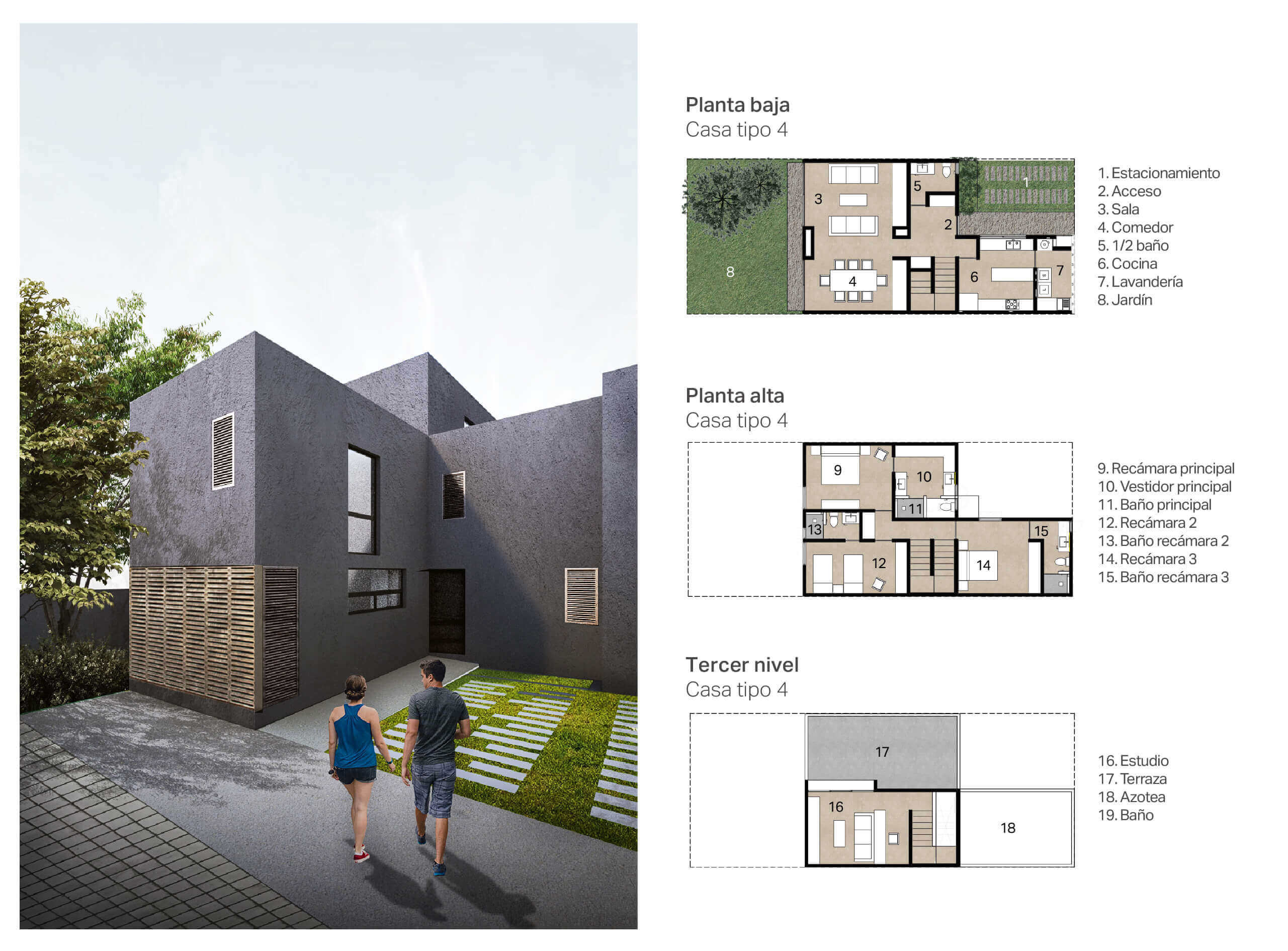 La Sierra Residencial / casa tipo 4